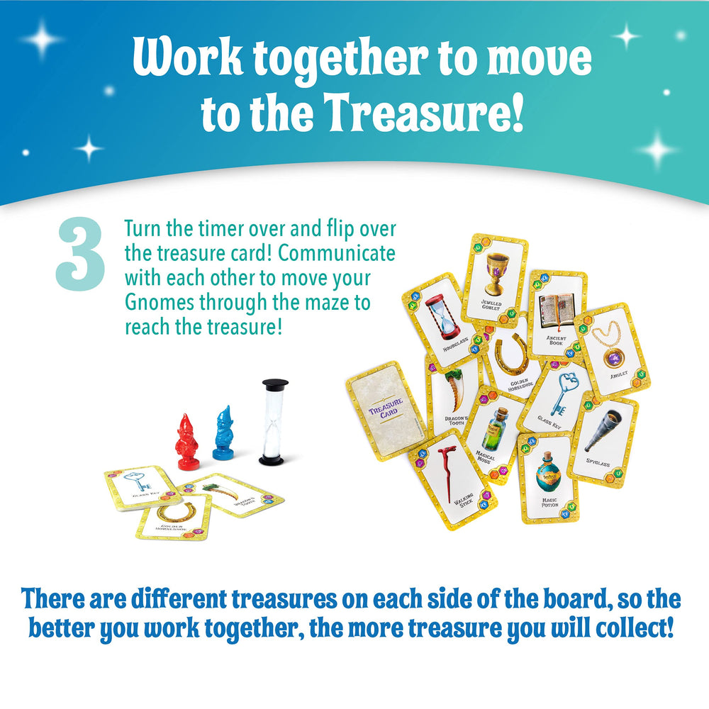 Peaceable Kingdom maze board side A shows alternate paths for teamwork