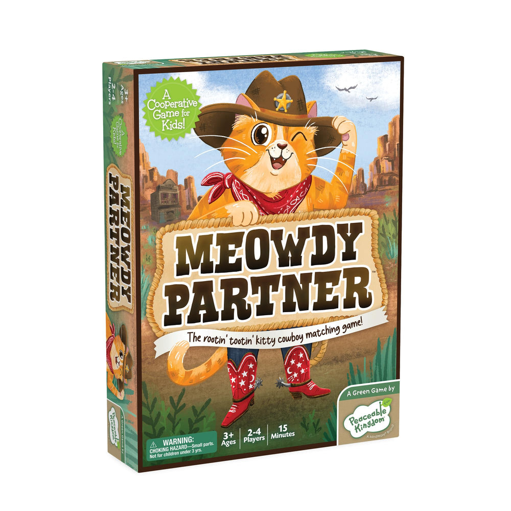 Peaceable Kingdom Meowdy Game Tokens supporting shared goals and focus.