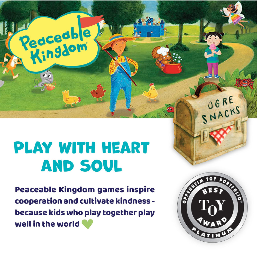 Peaceable Kingdom Race to the Treasure cooperative play in action