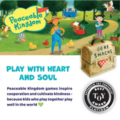 Peaceable Kingdom Race to the Treasure cooperative play in action