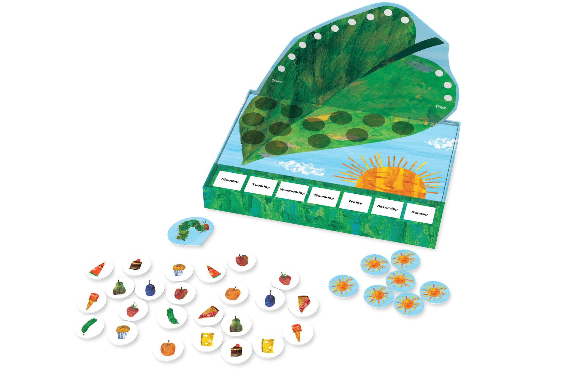 Assorted snack tokens from Peaceable Kingdom for matching challenges during play.