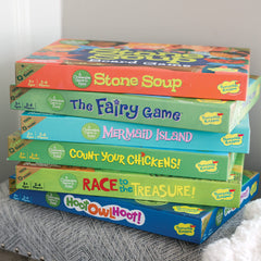 Peaceable Kingdom Snug as a Bug in a Rug instruction guide clarifies setup.