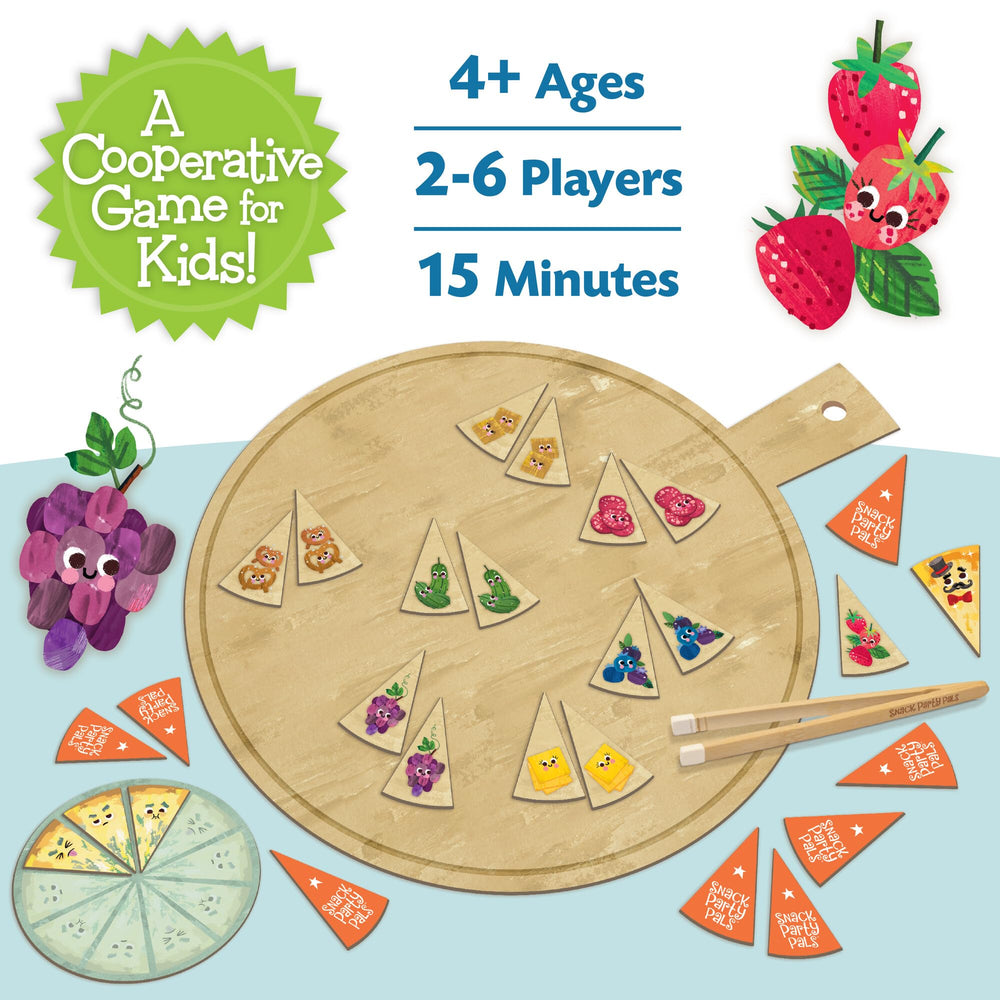 Peaceable Kingdom stinky cheese wedges appear in bright, playful pieces to add challenge to memory rounds.