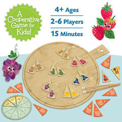 Peaceable Kingdom stinky cheese wedges appear in bright, playful pieces to add challenge to memory rounds.