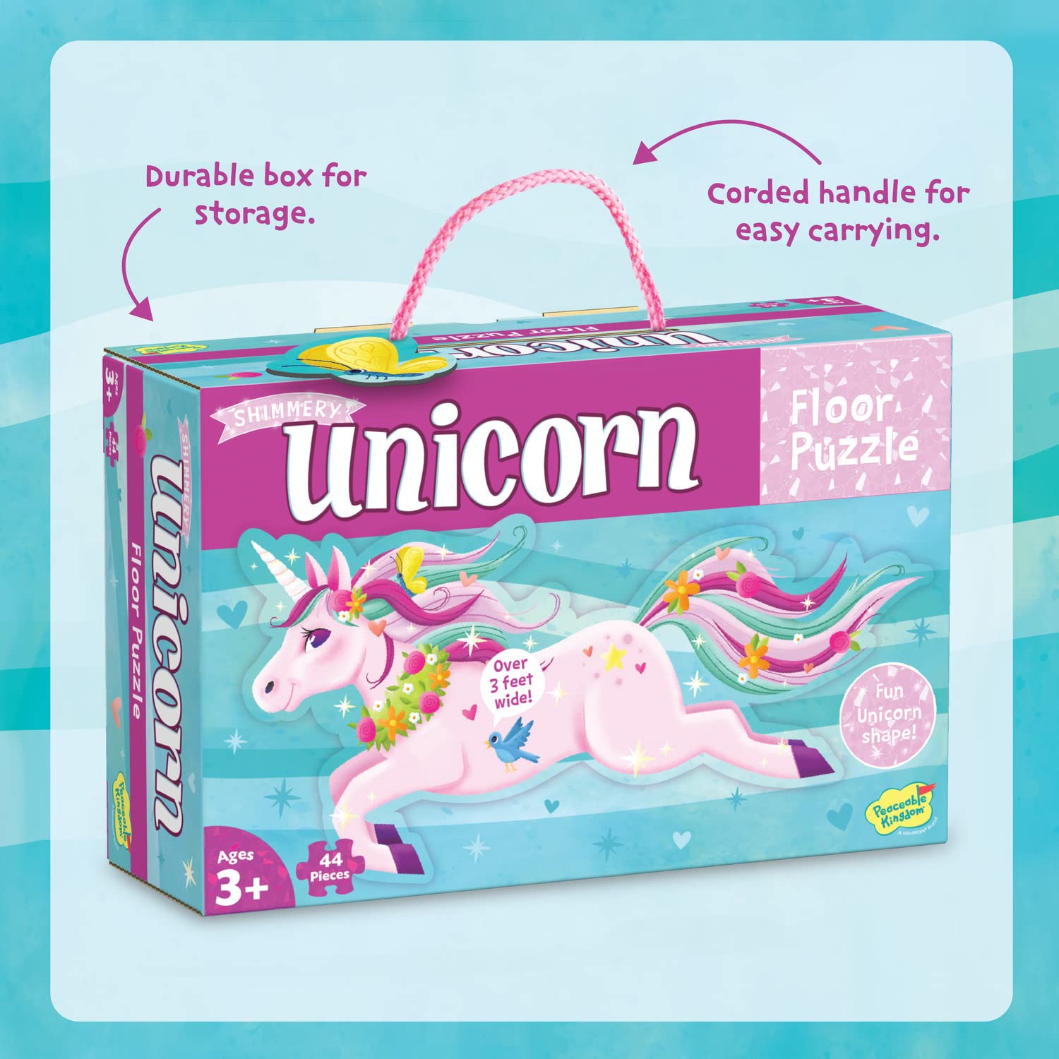 Peaceable Kingdom floor puzzle designed for ages 3 and up