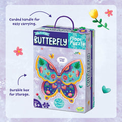 Peaceable Kingdom unique-shaped pieces puzzle encourages problem solving and spatial reasoning.