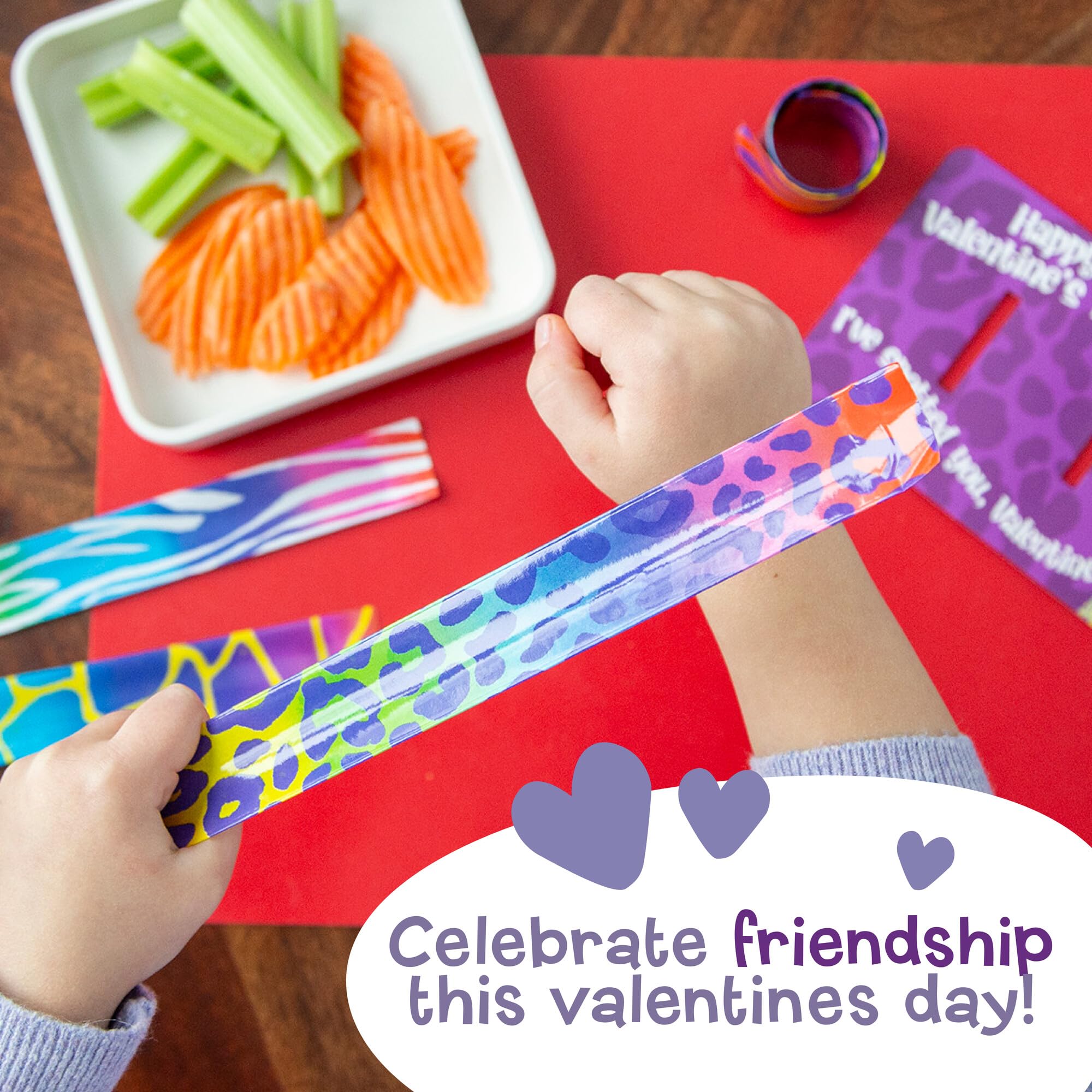 Peaceable Kingdom 28-card valentines set ready for distribution