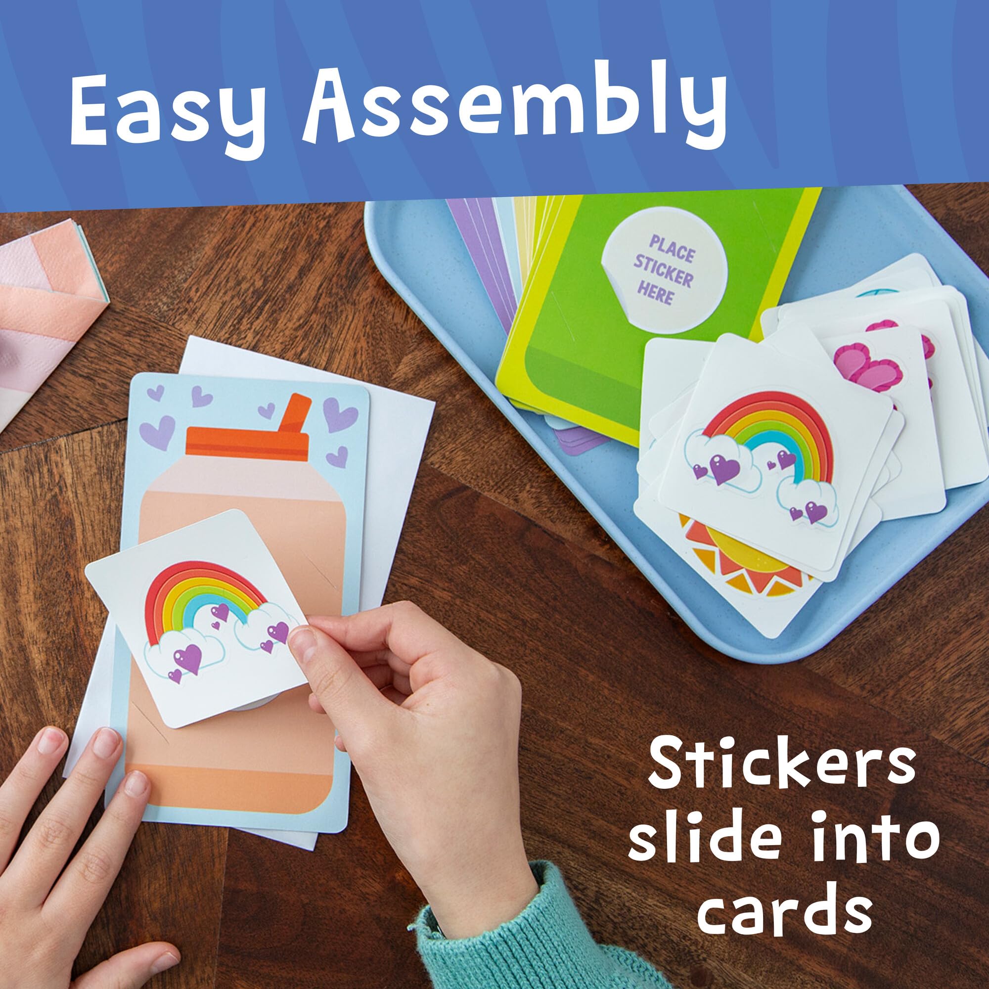 Peaceable Kingdom axolotl stickers spark curiosity on school supplies and gifts.
