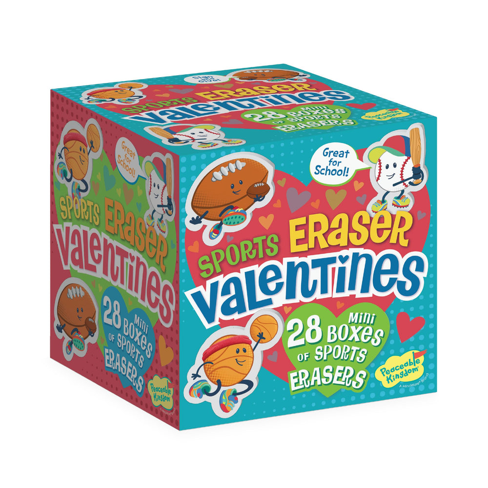 Peaceable Kingdom valentines box is ready to use and gift-ready for school or home.