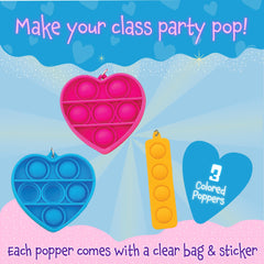 Peaceable Kingdom mini popper keychain card doubles as keepsake and activity.