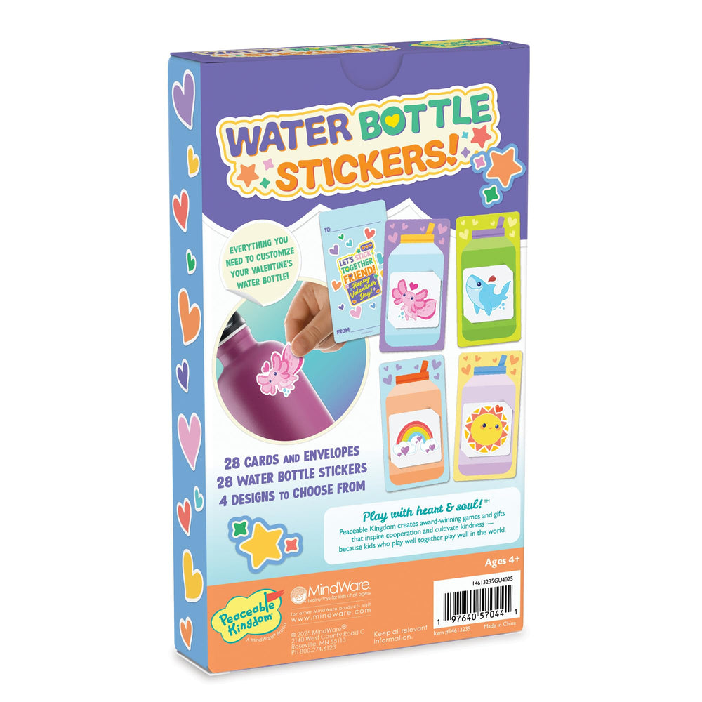 Peaceable Kingdom sun stickers add cheerful brightness to kids’ Valentine gifts.