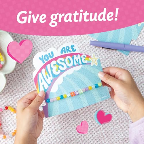 Peaceable Kingdom wearable valentines bracelets showcase uplifting messages.
