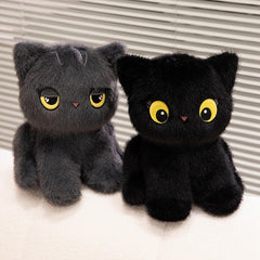 PEACH CAT 11-8 inch stuffed cat hug, perfect for naps and stories.
