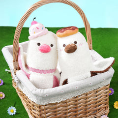 Peach Cat banana duck plush care tips include sun exposure for fluff recovery