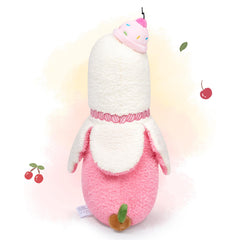 Peach Cat banana duck plush stuffed animal gift appeals as a cute present for all ages