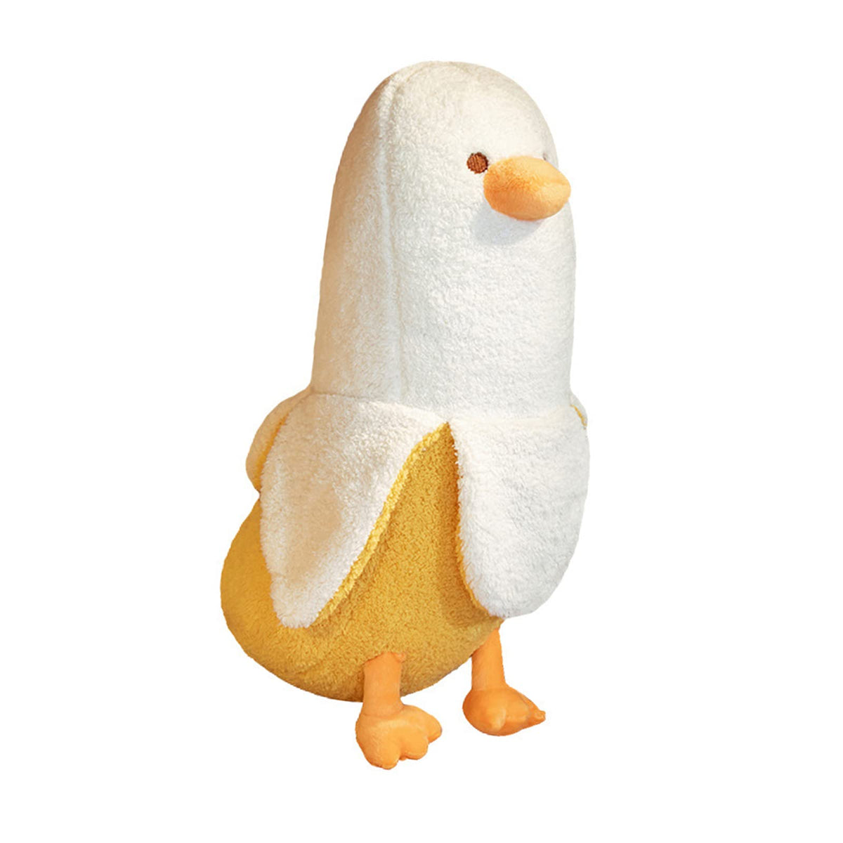 PEACH CAT banana duck plush pillow 27.5 inches for cozy hugs and comfy lounging.