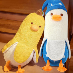 PEACH CAT banana duck plush pillow cuddly companion for kids and adults