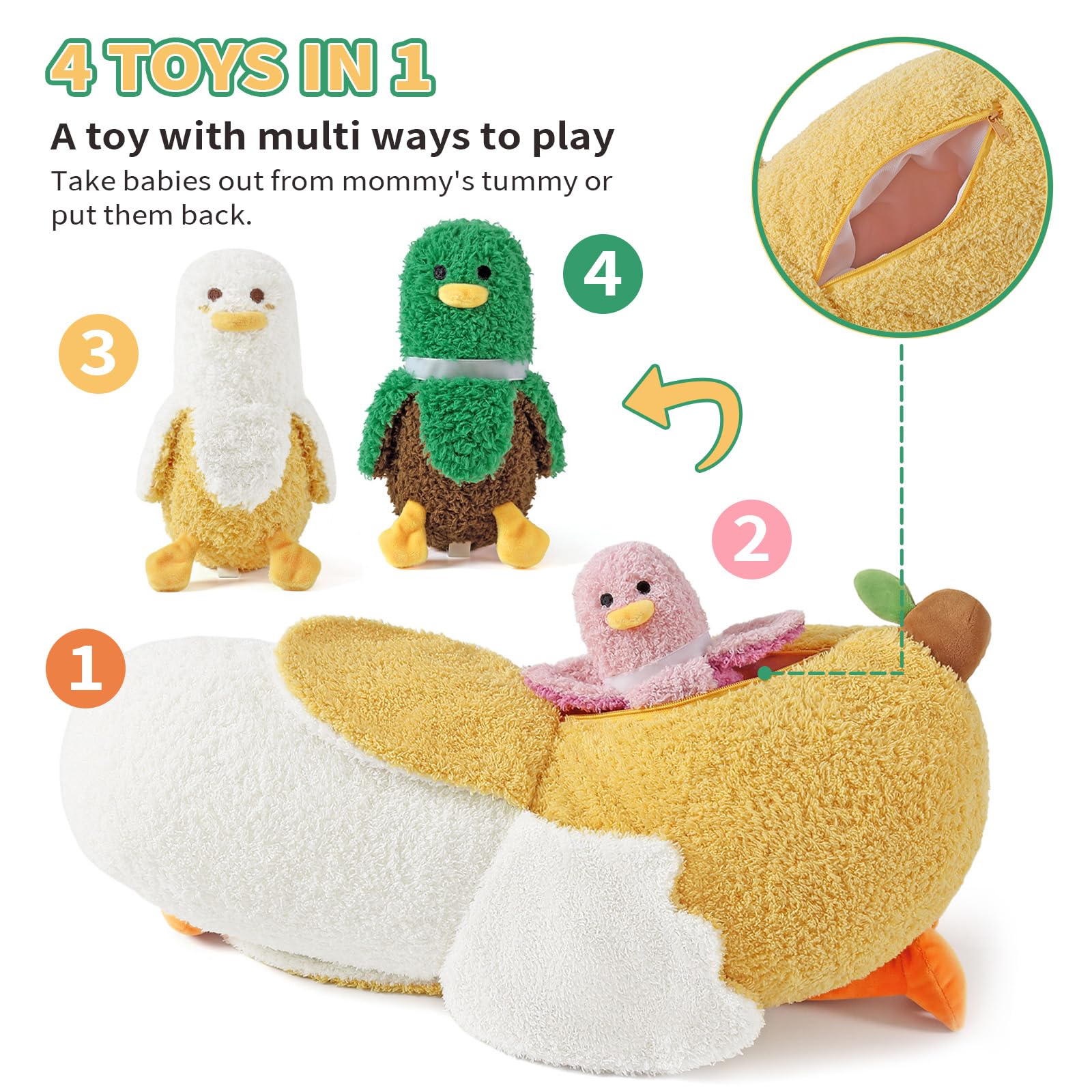 PEACH CAT Banana Duck vacuum-packed, restores fullness after rest.