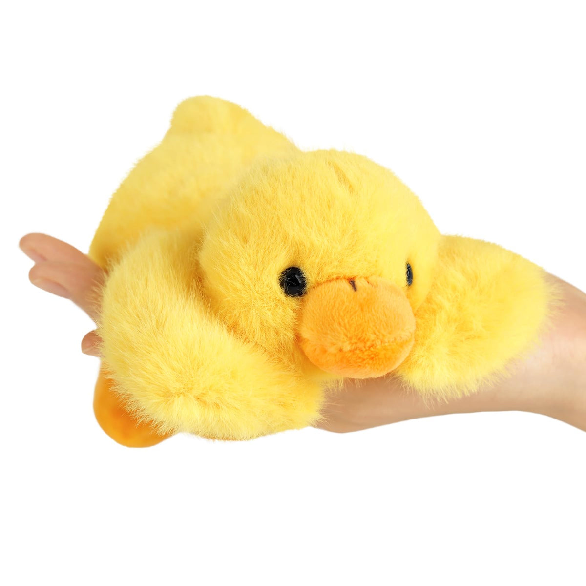 PEACH CAT Duck Plush with soft fabric for cozy hugs