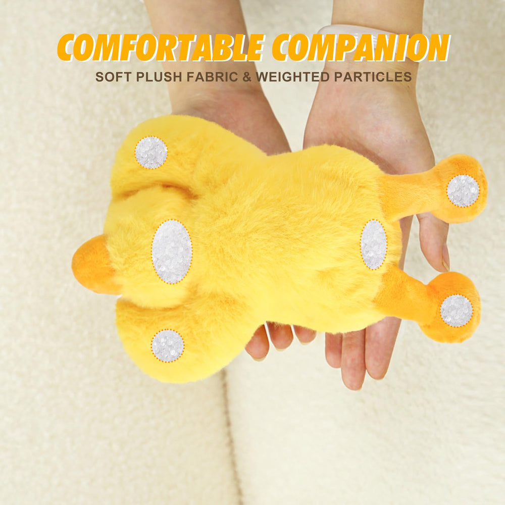 PEACH CAT Duck Plush weighted body provides comforting touch
