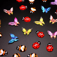 Peachcor display-ready insects for dollhouses and fairy garden scenes