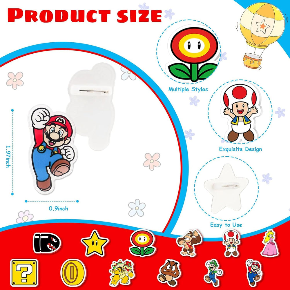 PEACHPUNK Mario-themed napkins simplify clean-up after joyful festivities.