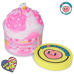 Peachybbies cow charm on top adds visual appeal during slime play