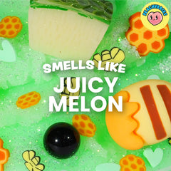 Peachybbies slime with honeycomb pop texture for stress relief