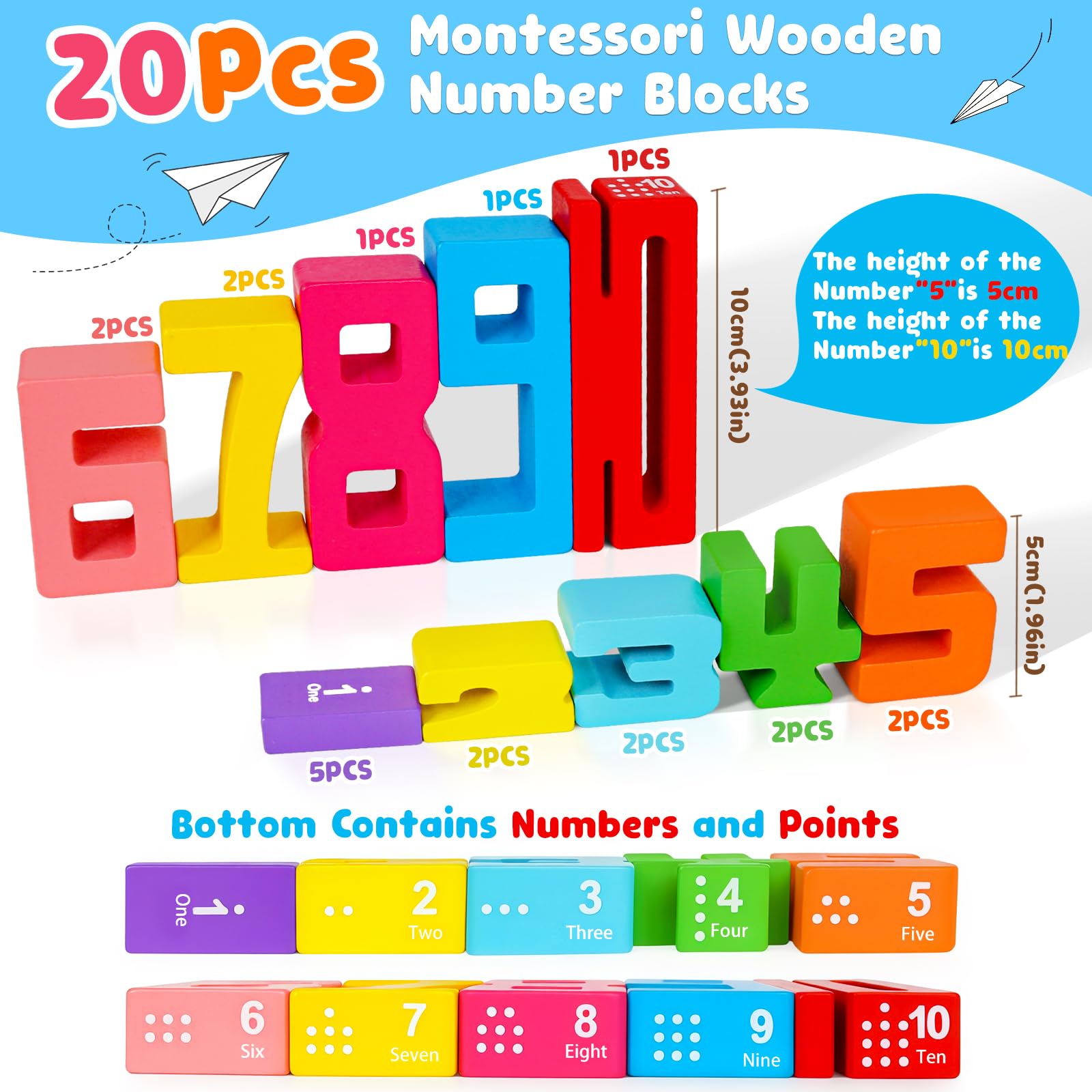 Peacurh learning cards, double-sided, expand math activities.