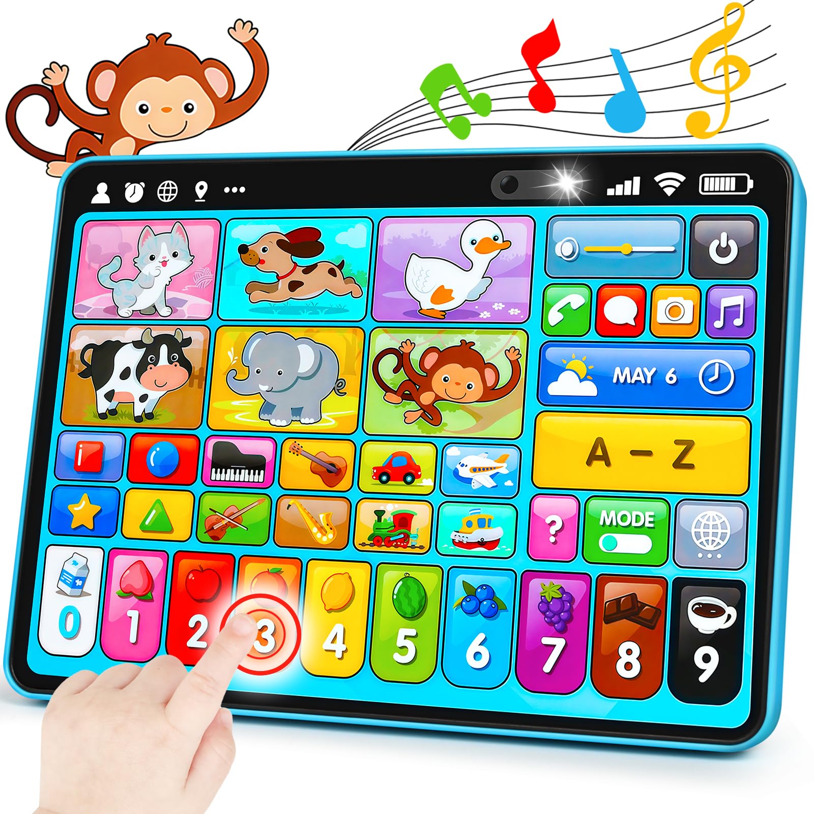 Peacurh Tablet Alphabet Icons enhance early literacy with clear pronunciations and engaging feedback.