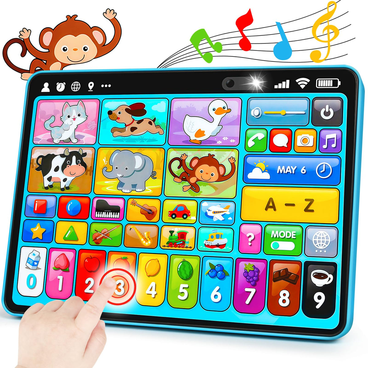Peacurh Tablet Alphabet Icons enhance early literacy with clear pronunciations and engaging feedback.