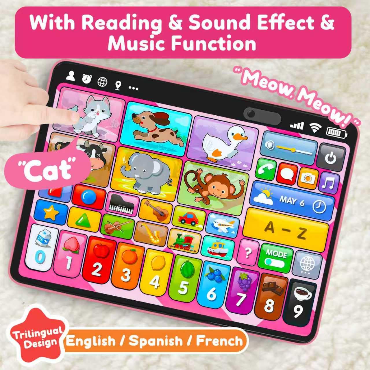Peacurh durable BPA-free tablet safe for toddlers