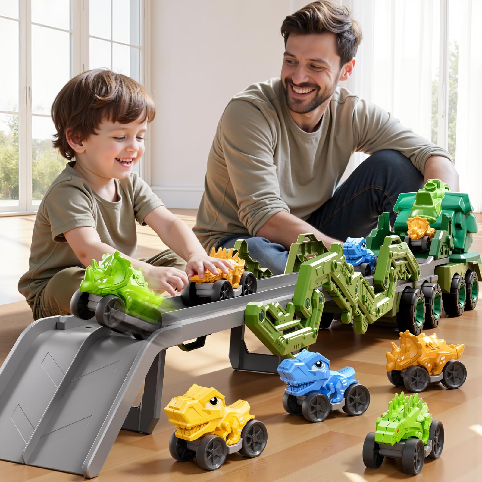 PEADUCK dino spray action adds splashy playtime.