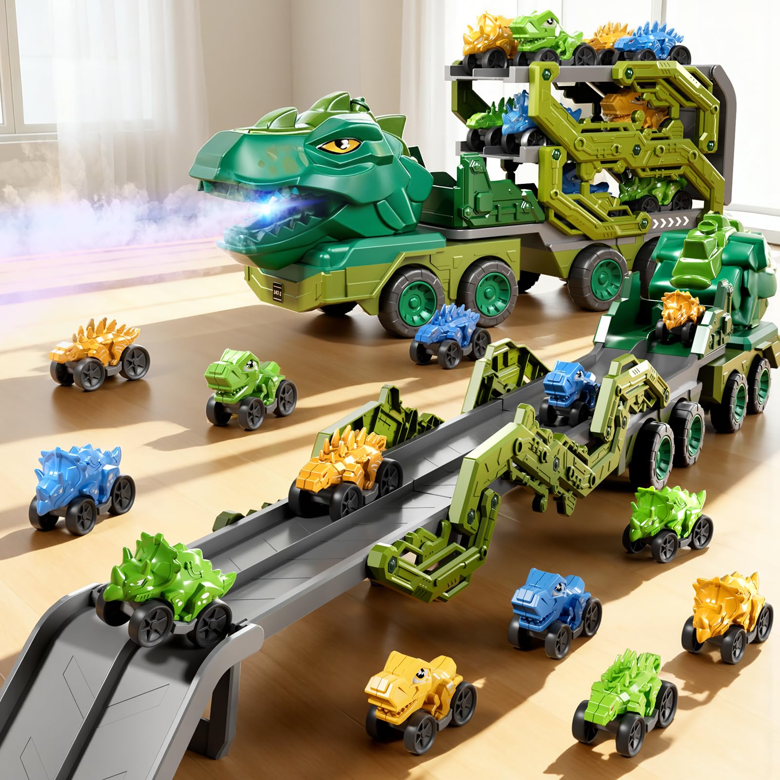 PEADUCK dual launcher racing track supports friendly competition.