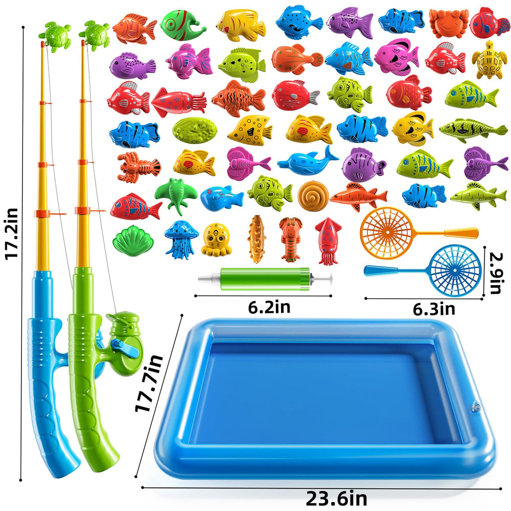PEADUCK mesh storage bag keeps fish pieces organized after play.