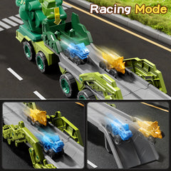 PEADUCK nine-dino-cars storage keeps minis organized.