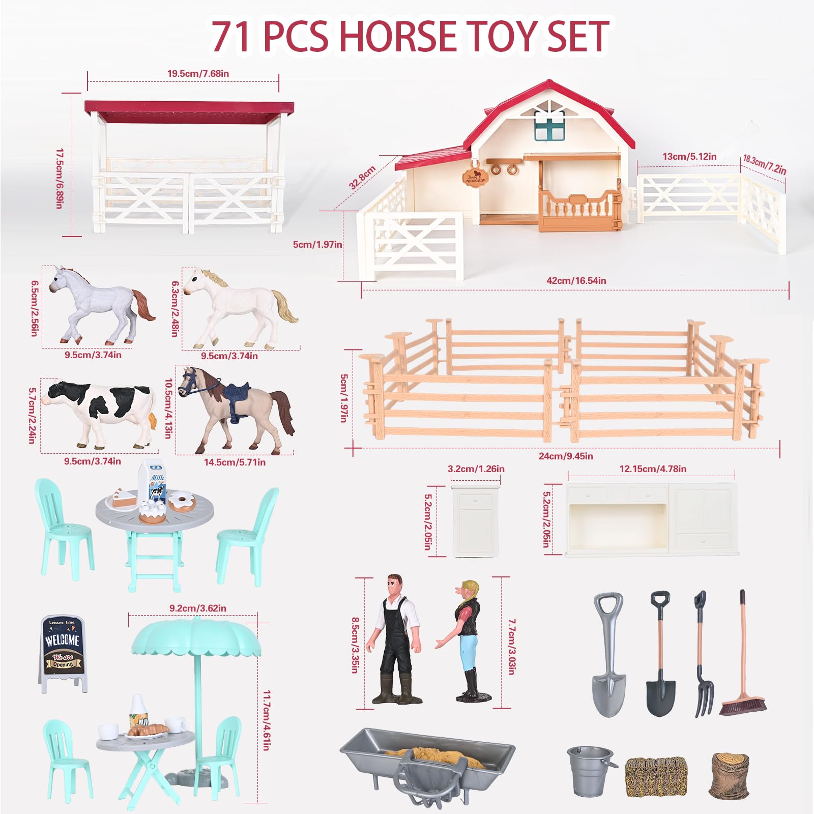 Peagprav animal figurines encourage care and curiosity during playtime.