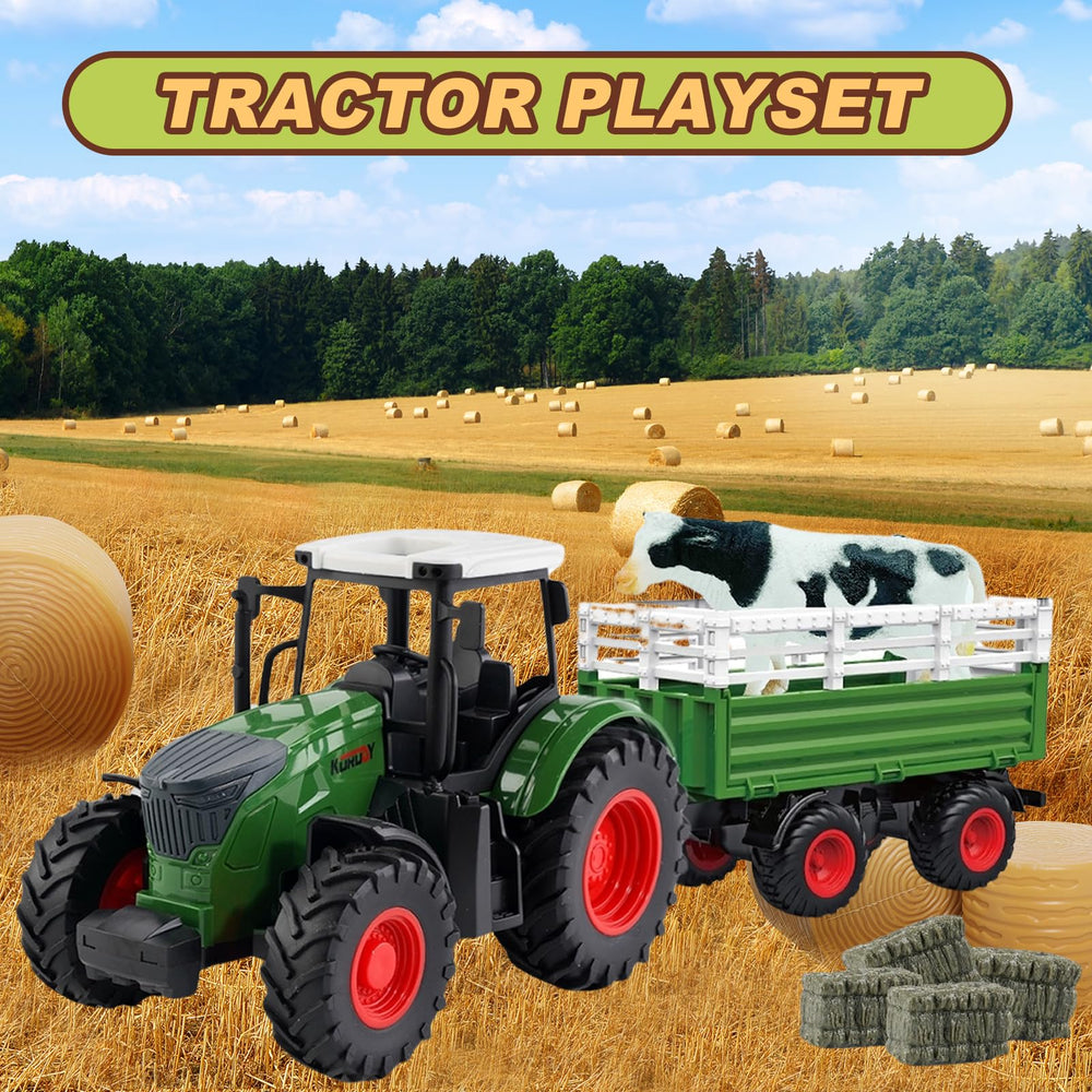 Peagprav tipping trailer for realistic farm logistics play.