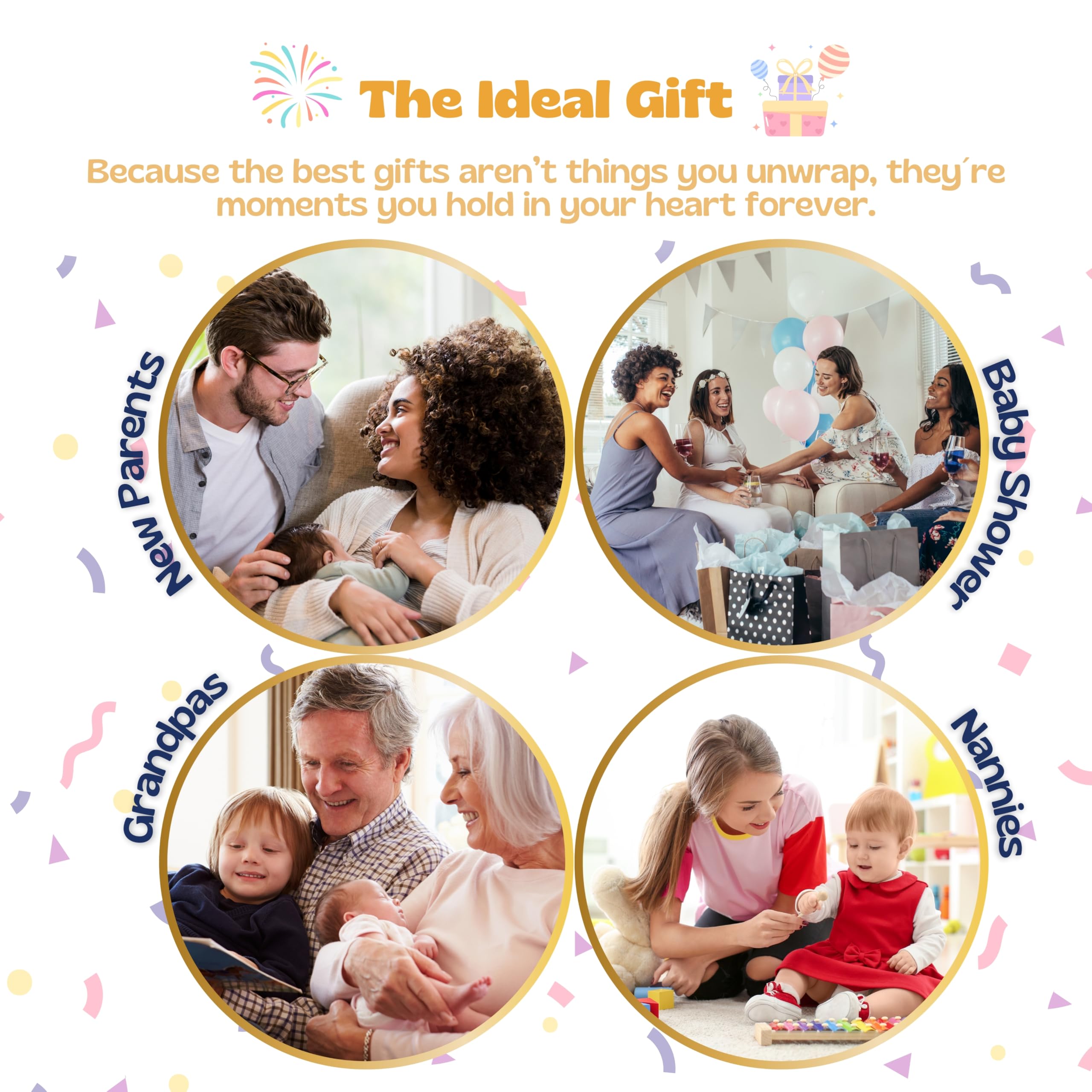 Peak and Rainbow gift-ready packaging for thoughtful new-parent gifts.