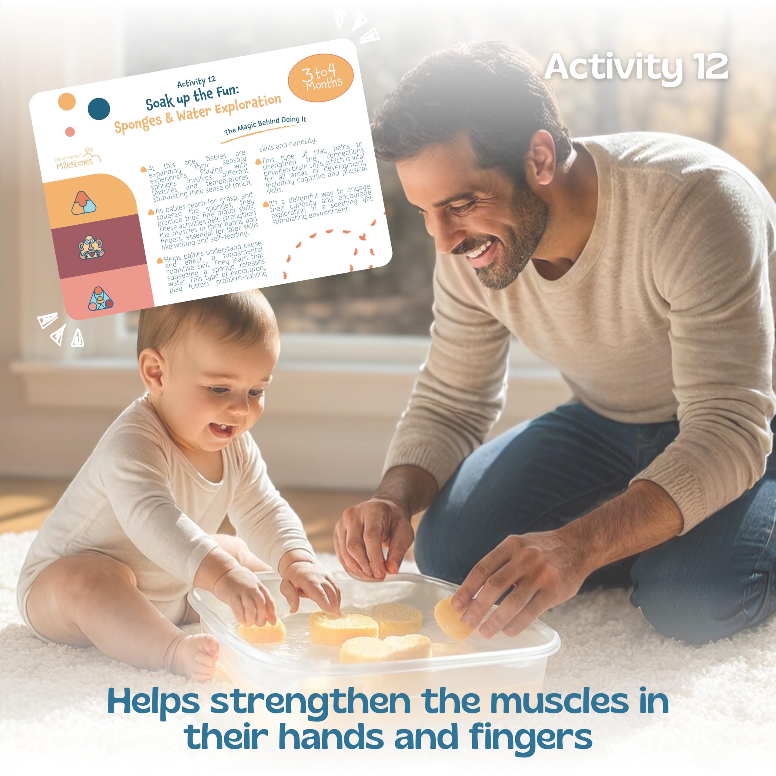 Peak and Rainbow motor-skill activities support reaching and coordination.