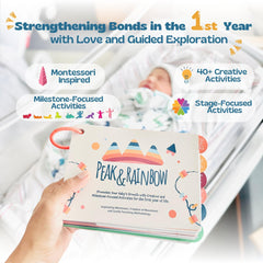 Peak and Rainbow tummy-time mirror strengthens neck muscles during play.