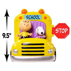 Peanuts Charlie Brown's School Bus driver seat with Snoopy enables role-play.