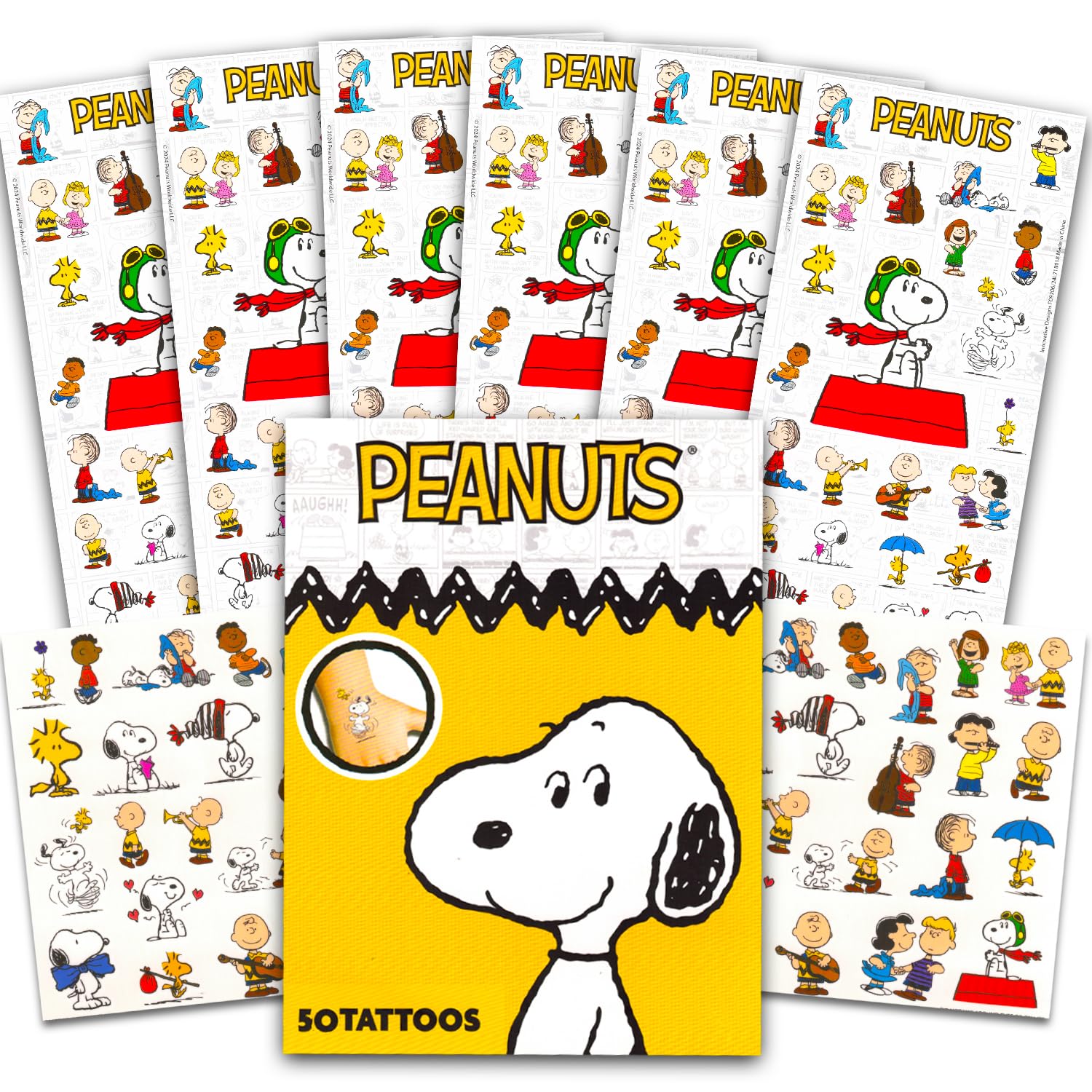 Peanuts Snoopy stickers for kids' party favors and decor