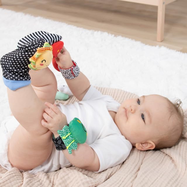 The Peanutshell rattles are machine washable for easy cleaning after playtime.