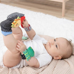The Peanutshell rattles are machine washable for easy cleaning after playtime.