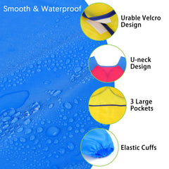 Adjustable closure close-up on PEASUG toddler smock for secure fit
