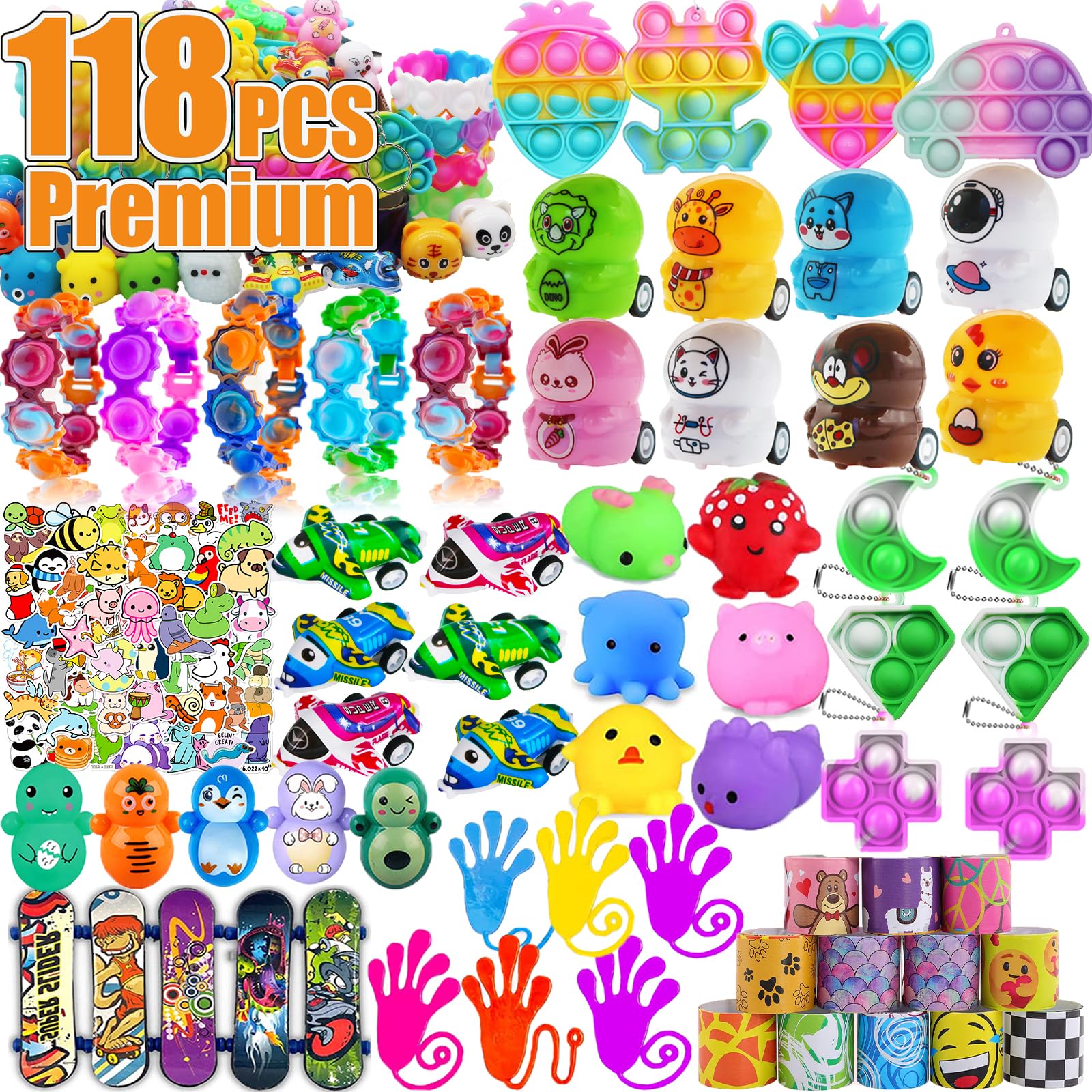 Pebatoor 118 Pcs party favors assortment ready for kids' celebrations
