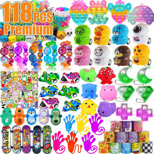 Pebatoor 118 Pcs party favors assortment ready for kids' celebrations