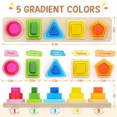 PEBIRA Montessori decorative blocks double as charming room accents