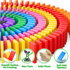 PEBIRA wooden dominoes crafted from pine with smooth edges for safe handling